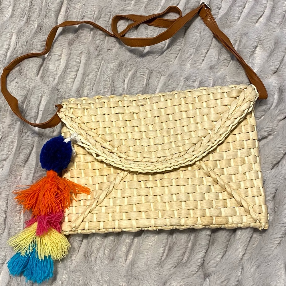 Summer Straw-like Material Crossbody Bag